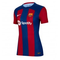 Camiseta Barcelona Vitor Roque #19 Primera Equipación Replica 2023-24 para mujer mangas cortas